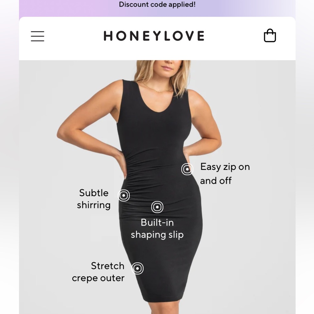 NWT-HONEYLOVE The absolute perfect little black dress!! LG